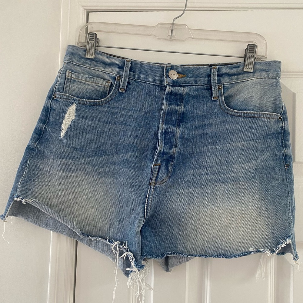 Like New Frame Cutoff Denim Shorts